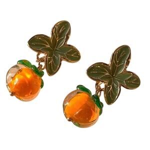 Summer Orange Earrings‎